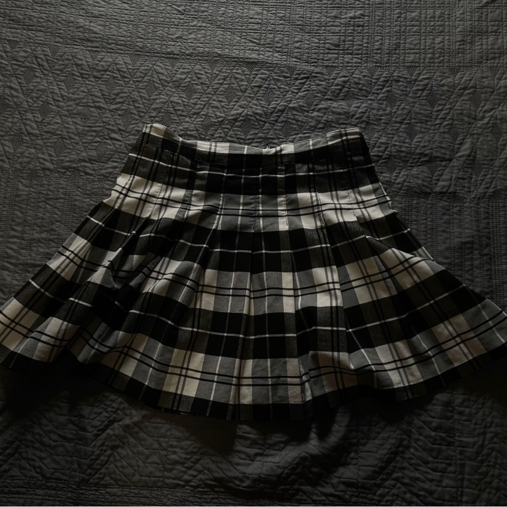 Plaid Lapped Skirt